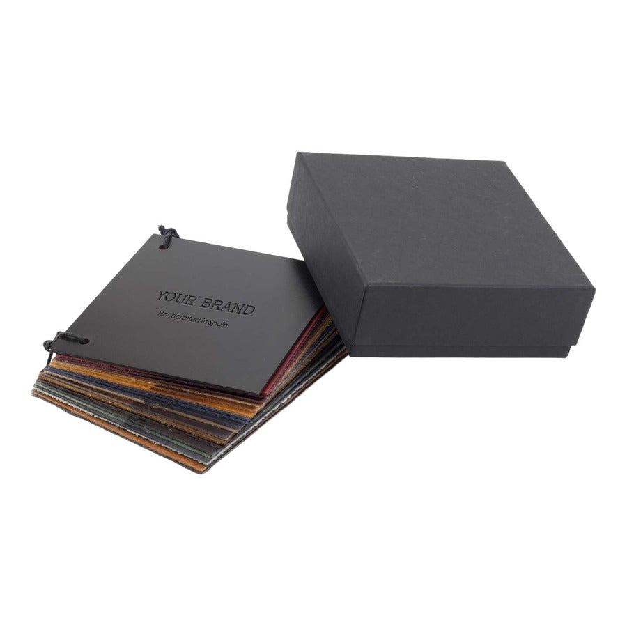Luxe Calf swatch box labeled